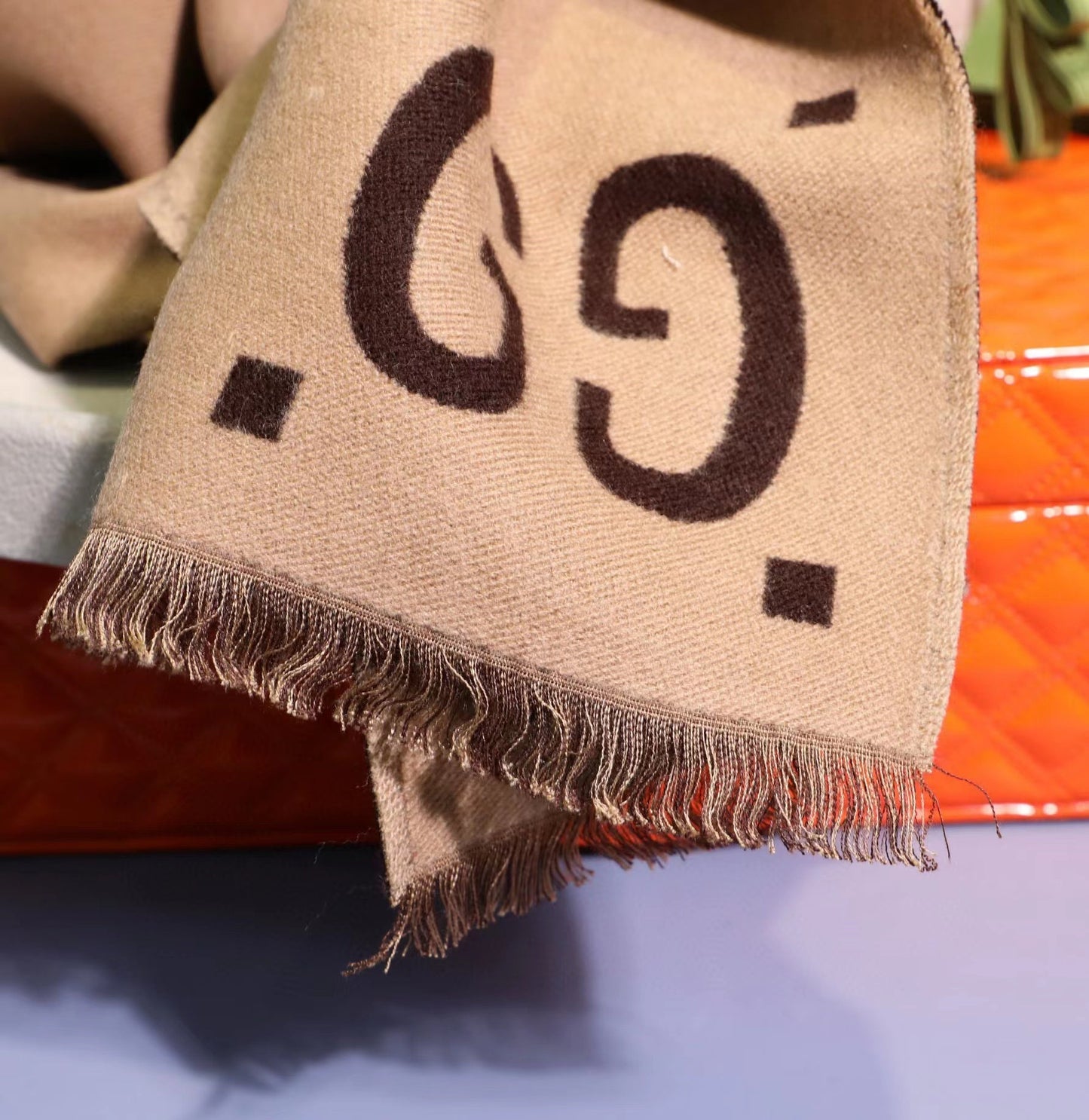 GC230216 GG scarf brown