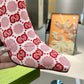 GUCCI GG 75MM KNIT ANKLE BOOTS RED FLUORESCENT WHITE FABRIC 718378 FAAQP 5810