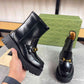 GUCCI HORSEBIT ANKLE BOOTS LEATHER BLACK