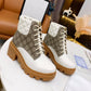 GUCCI GG SUPREME ANKLE BOOTS WHITE