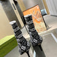GUCCI GG 75MM KNIT ANKLE BOOTS BLACK WHITE FABRIC 718378 FAAQP 1008