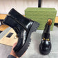 GUCCI HORSEBIT ANKLE BOOTS LEATHER BLACK