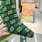 GUCCI GG 75MM KNIT ANKLE BOOTS BLACK FLUORESCENT GREEN FABRIC718378 FAAQP 1004
