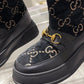 GUCCI 1955 HORSEBIT SNOW BOOTS VELVET FABRIC BLACK