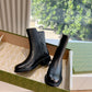 GUCCI LEATHER ANKLE BOOTS BLACK