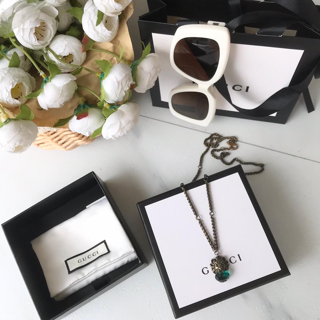 Gucci New Personalized Fashion Leopard Necklace Collar Chain XL13168A24