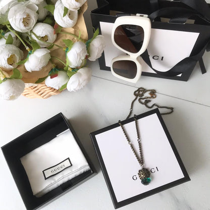 Gucci New Personalized Fashion Leopard Necklace Collar Chain XL13168A24