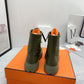 HERMES FRESH ANKLE BOOTS GREEN