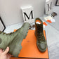 HERMES FRESH ANKLE BOOTS GREEN