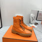 HERMES FRESH ANKLE BOOTS ORANGE