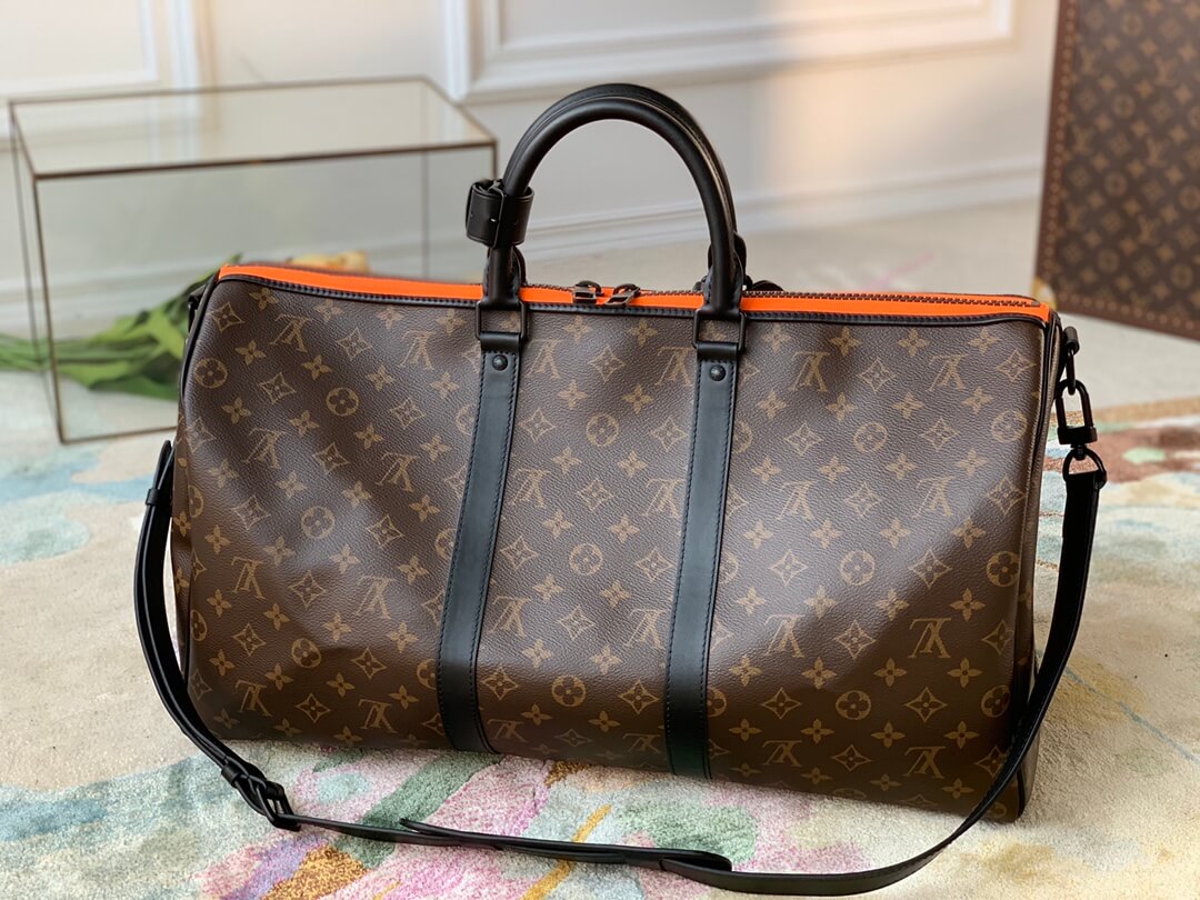 M45616 Keepall Bandoulière 50 Monogram leather travel bag