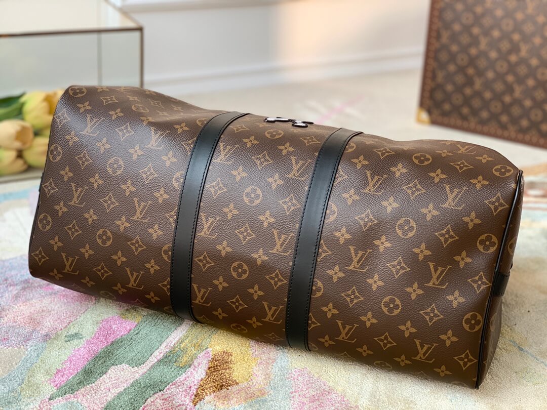 M45616 Keepall Bandoulière 50 Monogram leather travel bag
