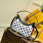 M46091 Louis Vuitt Bagatelle BB Bag Black White