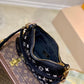 M46091 Louis Vuitt Bagatelle BB Bag Black White