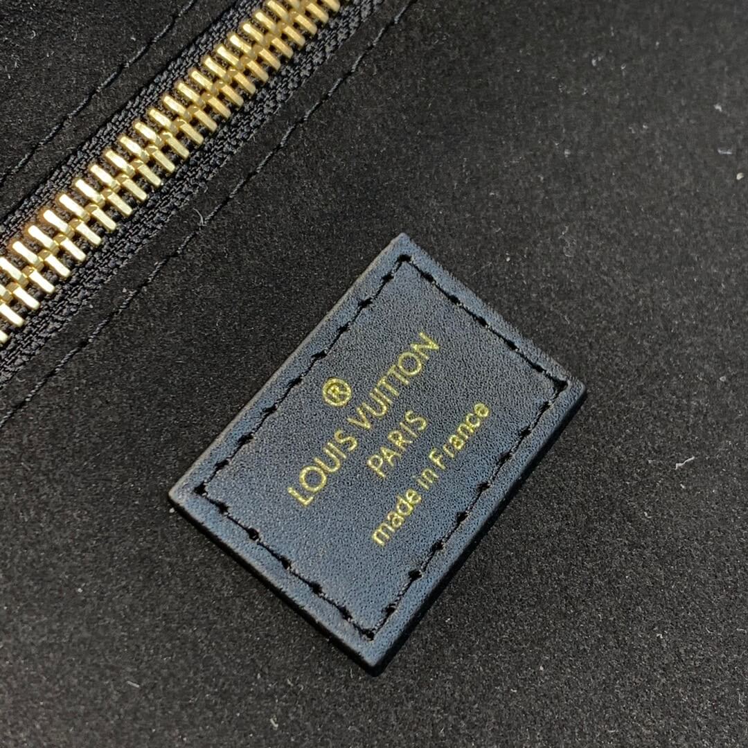 M59963 M59808 Black Plain Leather Logo Straw Bags 2022 SS free shipping