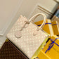 ONTHEGO MM BAG M46128 MONOGRAM EMPREINTE TOTE BAG Beige/Pink/Yellow