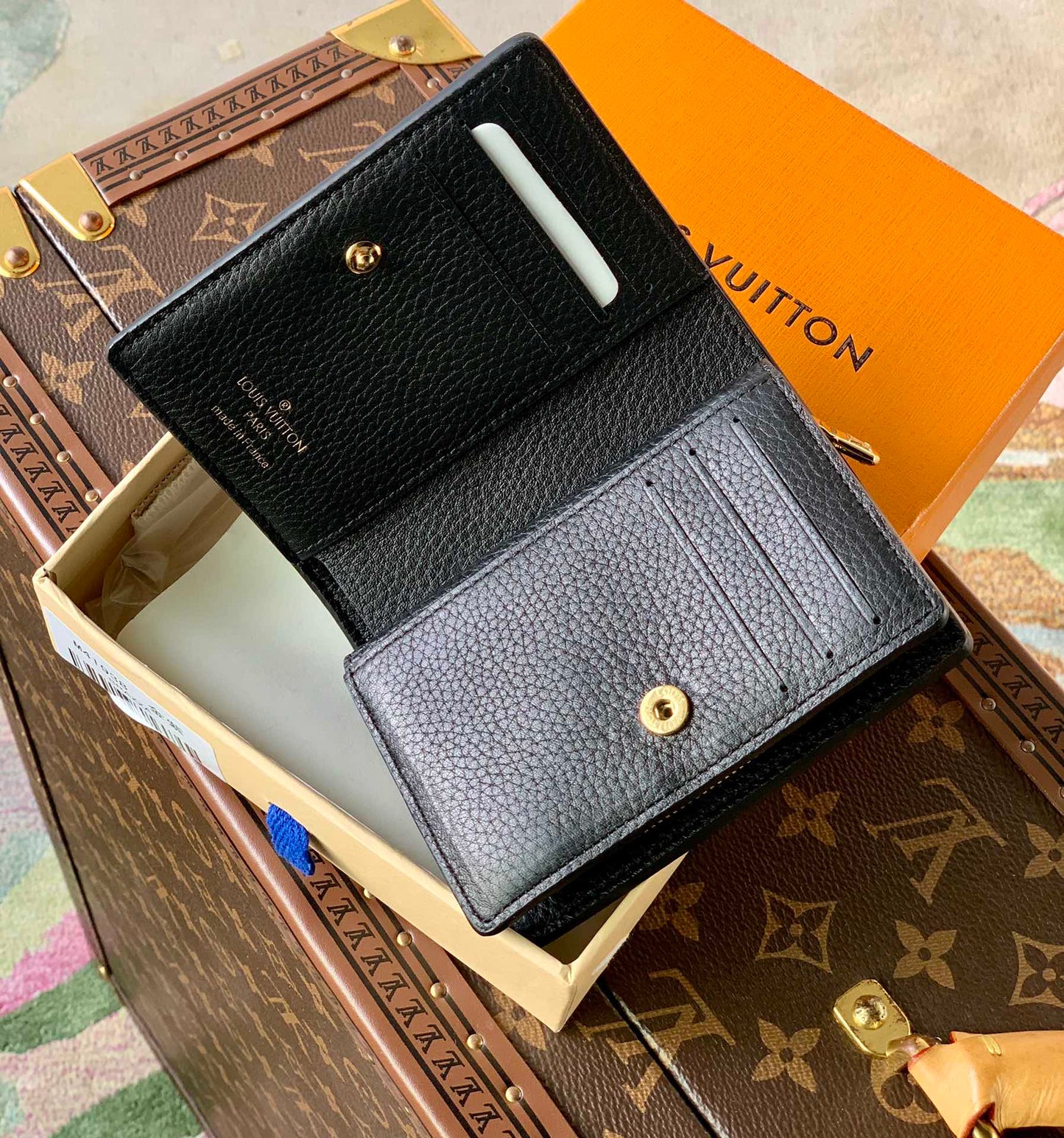 M41938 M81212 CLÉA WALLET black Monogram Embroidery