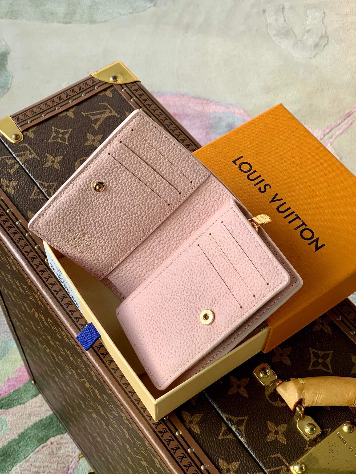 M41938 M81212 CLÉA WALLET pink Monogram Embroidery