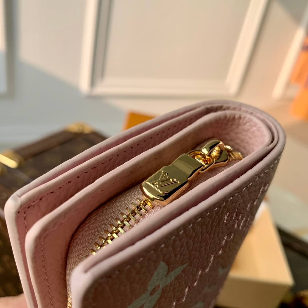 M41938 M81212 CLÉA WALLET pink Monogram Embroidery