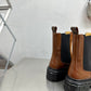 LV LV RECORD CHELSEA BOOT BROWN