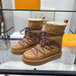 LV ASPEN PLATFORM ANKLE BOOT BEIGE 1AC767
