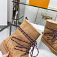 LV ASPEN PLATFORM ANKLE BOOT BEIGE 1AC767