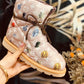 LV PILLOW COMFORT ANKLE BOOT MONOGRAM PINK