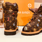 LV PILLOW COMFORT ANKLE BOOT MONOGRAM CANVAS