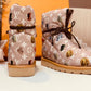 LV PILLOW COMFORT ANKLE BOOT MONOGRAM PINK
