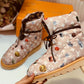 LV PILLOW COMFORT ANKLE BOOT MONOGRAM PINK