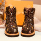 LV PILLOW COMFORT ANKLE BOOT MONOGRAM CANVAS