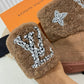 LV ANKLE BOOT STUDDED WITH DIAMONDS BROWN