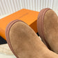 LV ANKLE BOOT STUDDED WITH DIAMONDS BROWN
