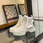 LV RUBY FLAT BOOTS SUEDE CALFSKIN AND SHEARLING BEIGE 1AGWGB