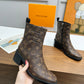 LV JAZZ BOOTS MONOGRAM EBENE BROWN 1ADBKP