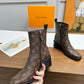 LV JAZZ BOOTS MONOGRAM EBENE BROWN 1ADBKP
