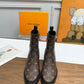 LV JAZZ BOOTS MONOGRAM EBENE BROWN 1ADBKP