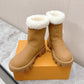 LV ANKLE BOOTS IN BRONZE BROWN