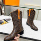LV LV RIDER BOOTS MONOGRAM BROWN