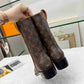 LV LV RIDER BOOTS MONOGRAM BROWN