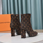 LV SILHOUETTE ANKLE BOOT MONOGRAM BROWN