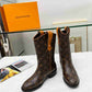 LV LV RIDER BOOTS MONOGRAM BROWN