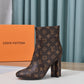LV SILHOUETTE ANKLE BOOT MONOGRAM BROWN