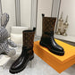 LV TERRITORY FLAT ANKLE BOOT MONOGRAM BROWN