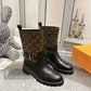 LV TERRITORY FLAT ANKLE BOOT MONOGRAM BROWN