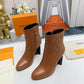 LV SILHOUETTE ANKLE BOOT BROWN