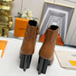 LV SILHOUETTE ANKLE BOOT BROWN