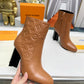 LV SILHOUETTE ANKLE BOOT BROWN