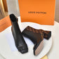 LV SHAKE ANKLE BOOTS BLACK AND BROWN