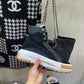 LV SQUAD SNEAKER BOOTS BLACK